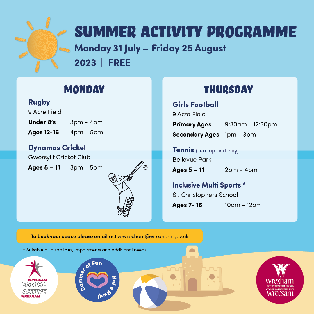 Summer Activity Programme 2023 447142 447926 